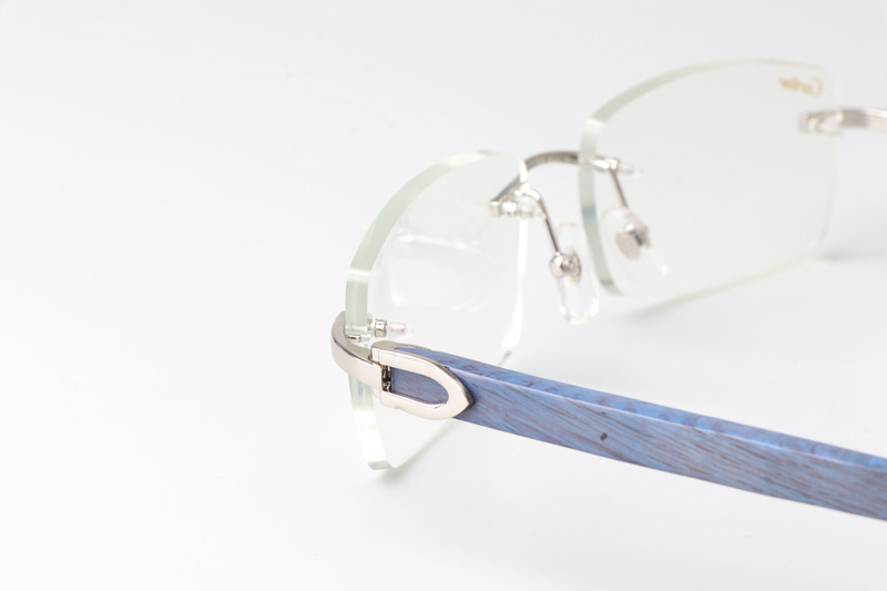 CT 3524012 Blue Arm Eyeglasses Silver