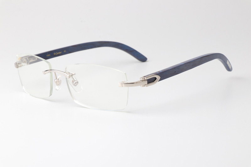 CT 3524012 Blue Arm Eyeglasses Silver