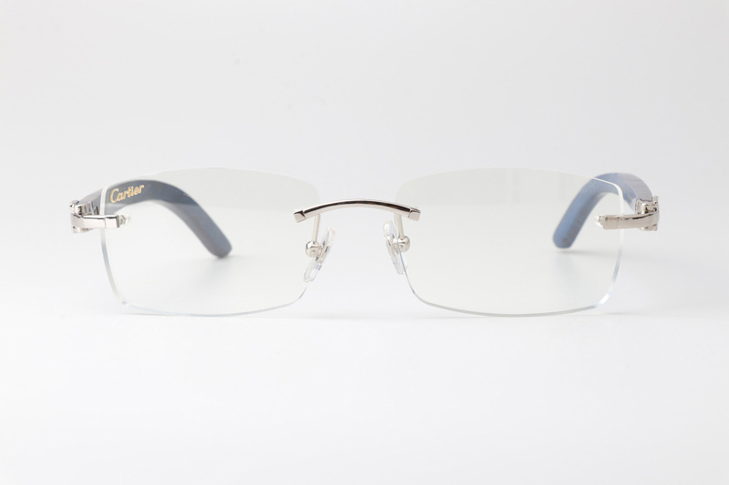 CT 3524012 Blue Arm Eyeglasses Silver