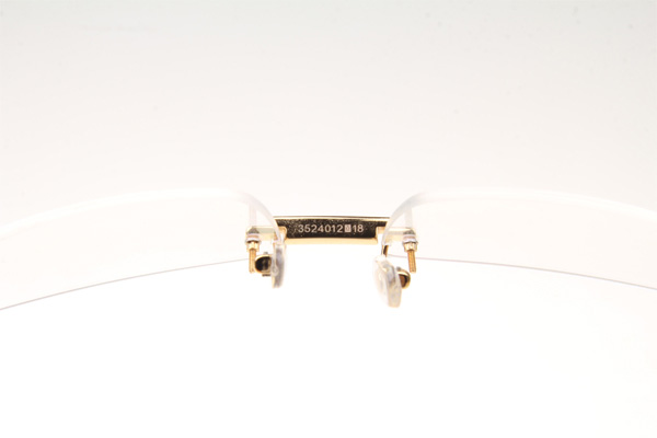 CT 3524012 Diamond White Buffalo Eyeglasses In Gold