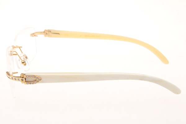 CT 3524012 Diamond White Buffalo Eyeglasses In Gold