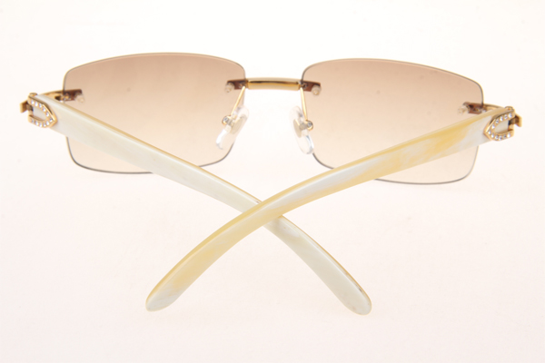 CT 3524012 Diamond White Buffalo Sunglasses In Gold Brown