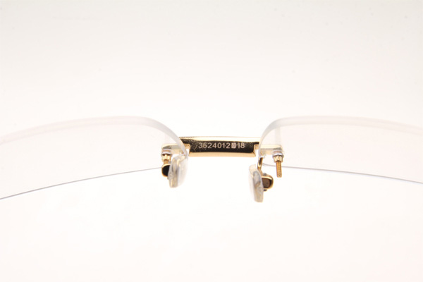 CT 3524012 Diamond White Mix Black Buffalo Eyeglasses In Gold