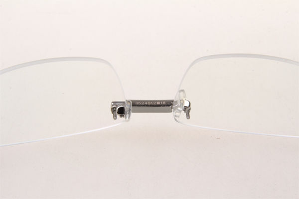 CT 3524012 Diamond Wood Eyeglasses In Silver