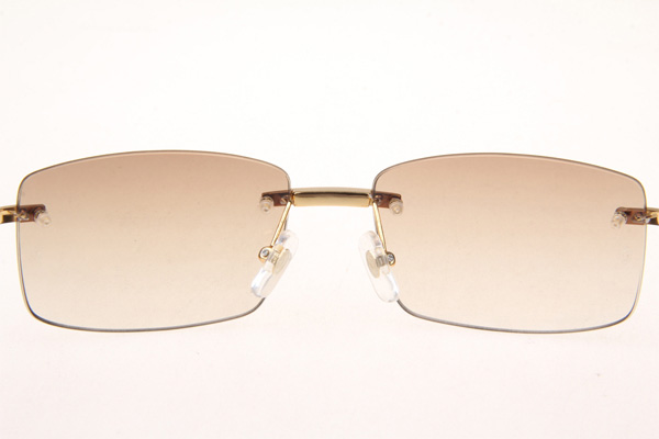 CT 3524012 Diamond Wood Sunglasses In Gold Brown