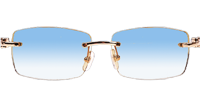 CT 3524012 Shell Mix White Buffalo Sunglasses In Gold Gradient Blue