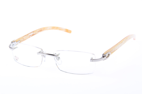 CT 3524012 White Buffalo Eyeglasses In Silver