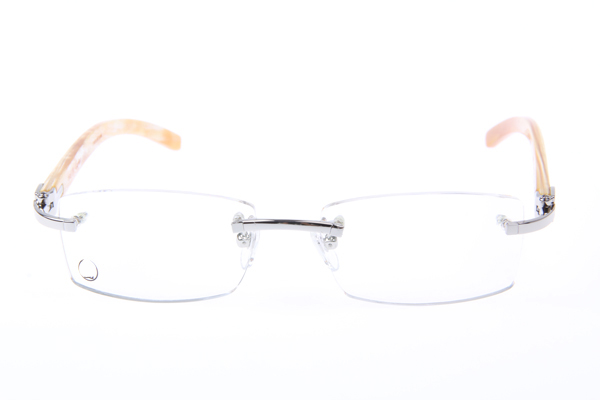 CT 3524012 White Buffalo Eyeglasses In Silver
