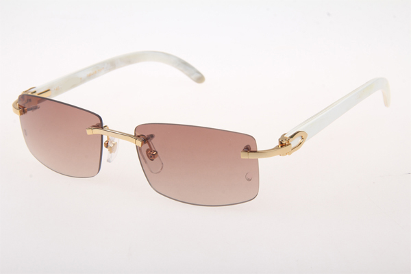 CT 3524012 White Buffalo Sunglasses In Gold Brown