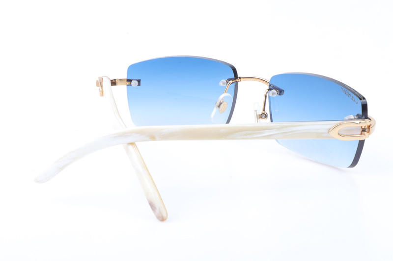 CT 3524012 White Buffalo Sunglasses In Gold Gradient Blue