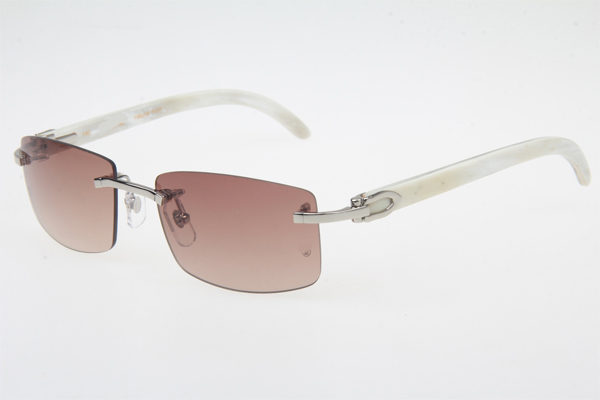 CT 3524012 White Buffalo Sunglasses In Silver Brown
