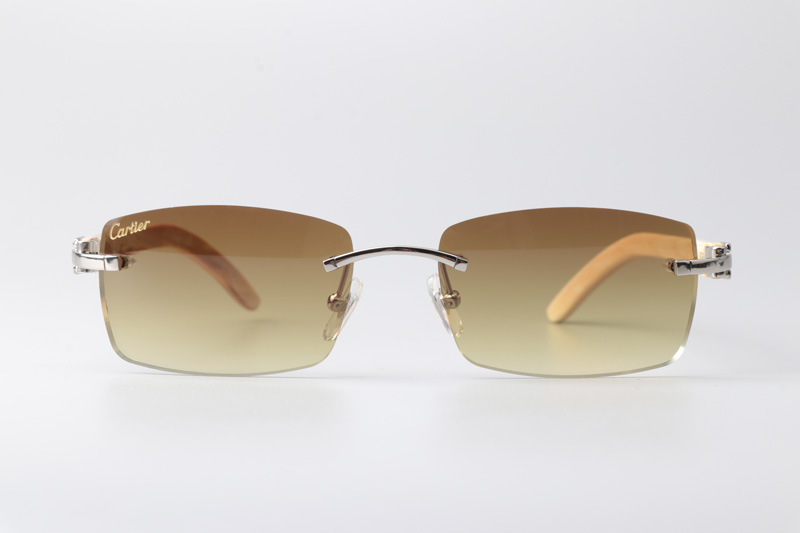 CT 3524012 White Buffalo Sunglasses In Silver Brown