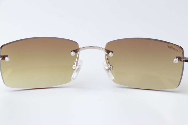 CT 3524012 White Buffalo Sunglasses In Silver Brown