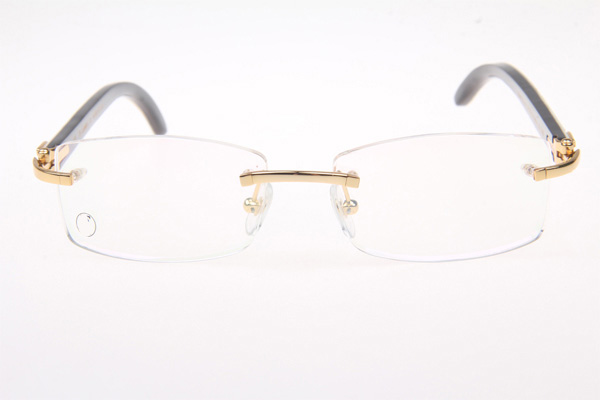 CT 3524012 White mix Black Buffalo Eyeglasses In Gold