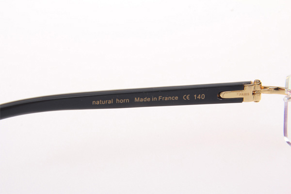 CT 3524012 White mix Black Buffalo Eyeglasses In Gold