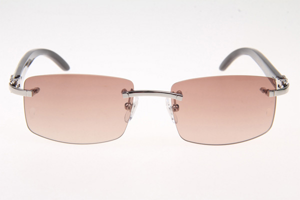 CT 3524012 White mix Black Buffalo Sunglasses In Silver Brown