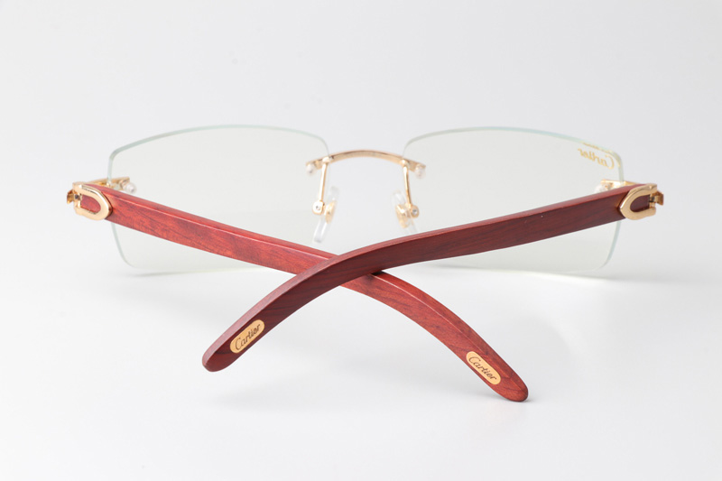 CT 3524012 Wood Eyeglasses Gold