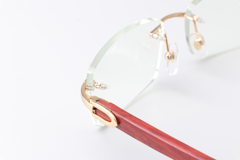 CT 3524012 Wood Eyeglasses Gold