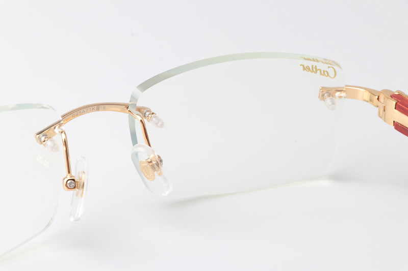 CT 3524012 Wood Eyeglasses Gold