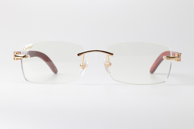 CT 3524012 Wood Eyeglasses Gold