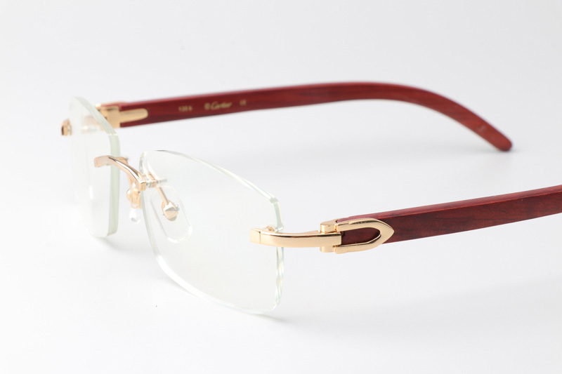 CT 3524012 Wood Eyeglasses Gold