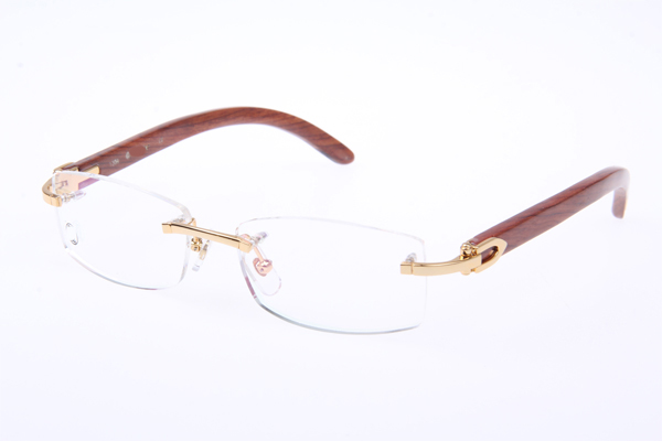CT 3524012 Wood Eyeglasses In Gold