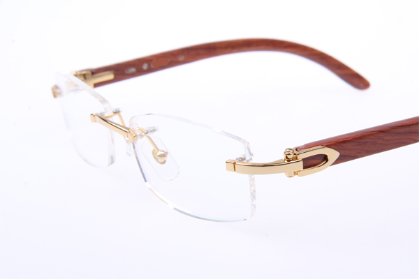 CT 3524012 Wood Eyeglasses In Gold