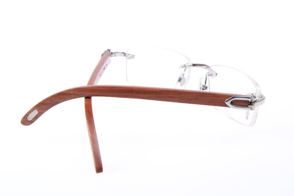 CT 3524012 Wood Eyeglasses In Silver