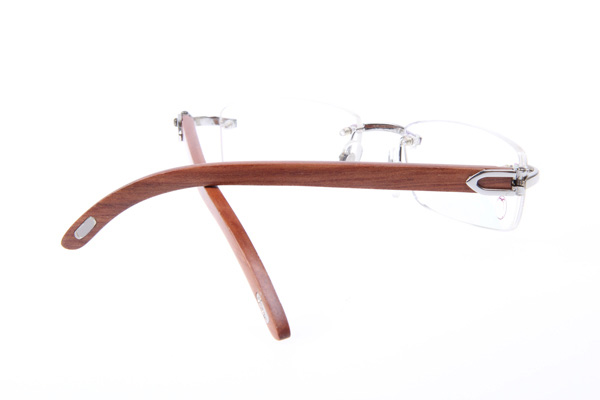 CT 3524012 Wood Eyeglasses In Silver