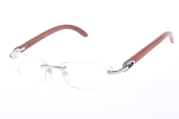 CT 3524012 Wood Eyeglasses In Silver