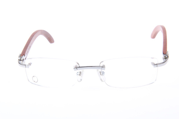 CT 3524012 Wood Eyeglasses In Silver