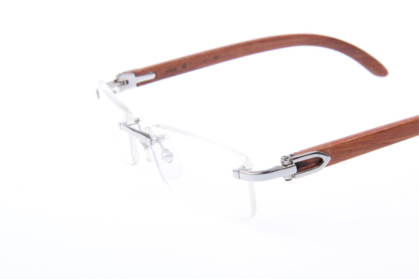 CT 3524012 Wood Eyeglasses In Silver