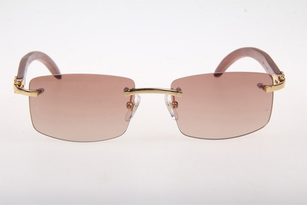 CT 3524012 Wood Sunglasses In Gold Brown