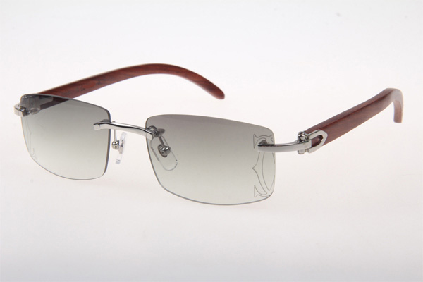 CT 3524012 Wood Sunglasses In Silver Grey