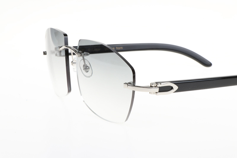 CT 4189706 Black Buffalo Sunglasses In Silver Gradient Grey