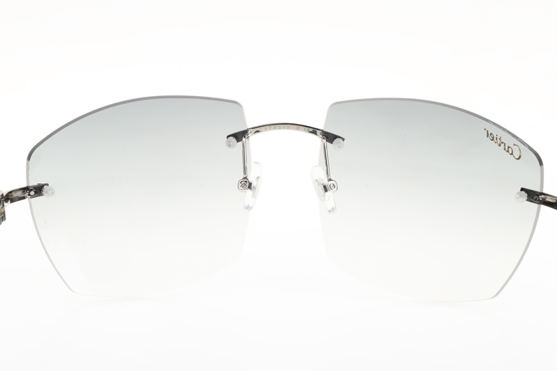 CT 4189706 Green Wood Sunglasses In Silver Gradient Grey
