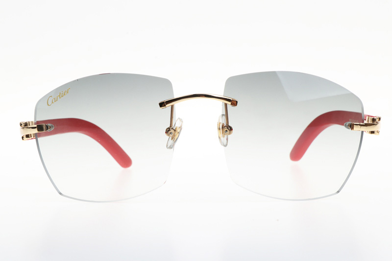 CT 4189706 Red Wood Sunglasses In Gold Gradient Grey