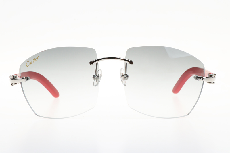 CT 4189706 Red Wood Sunglasses In Silver Gradient Grey