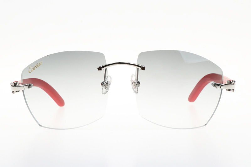 CT 4189706 Red Wood Sunglasses In Silver Gradient Grey