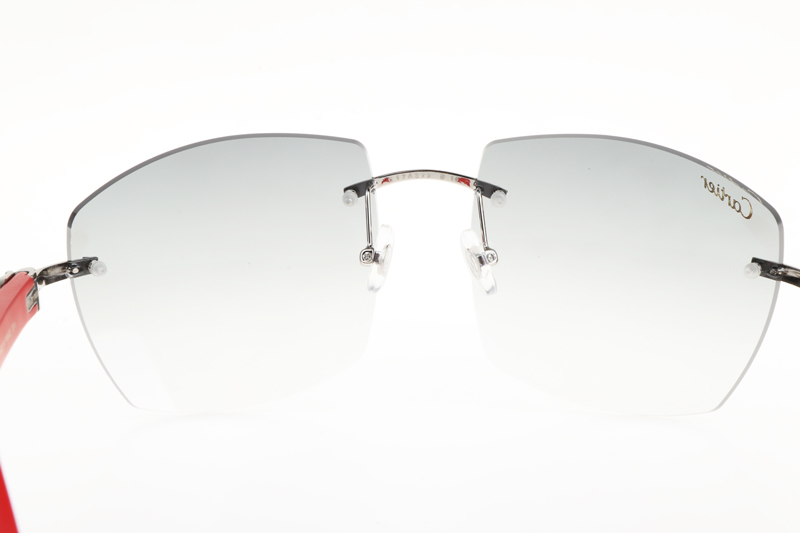 CT 4189706 Red Wood Sunglasses In Silver Gradient Grey