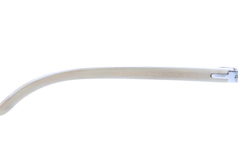 CT 4189706 Shell Mix White Buffalo Sunglasses In Silver Gradient Grey