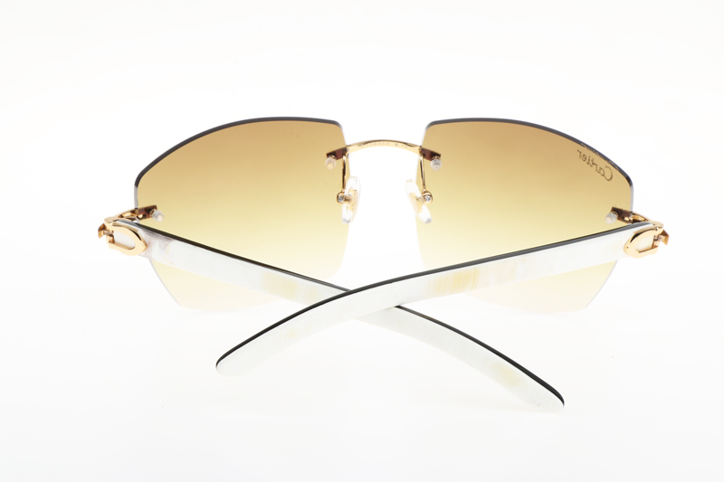 CT 4189706 White Mix Black Buffalo Sunglasses In Gold Gradient Brown