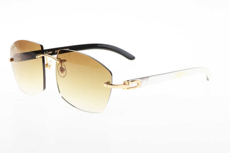 CT 4189706 White Mix Black Buffalo Sunglasses In Gold Gradient Brown