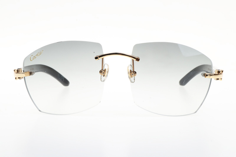 CT 4189706 White Mix Black Buffalo Sunglasses In Gold Gradient Grey