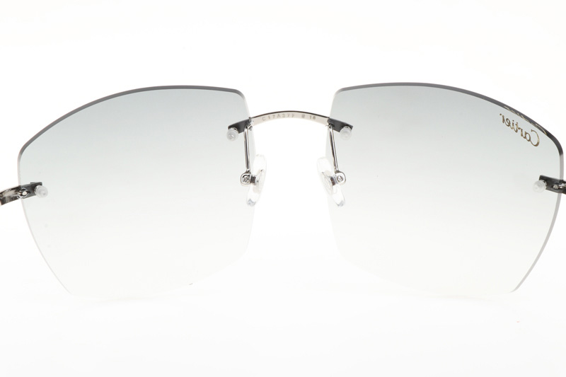 CT 4189706 White Mix Black Buffalo Sunglasses In Silver Gradient Grey