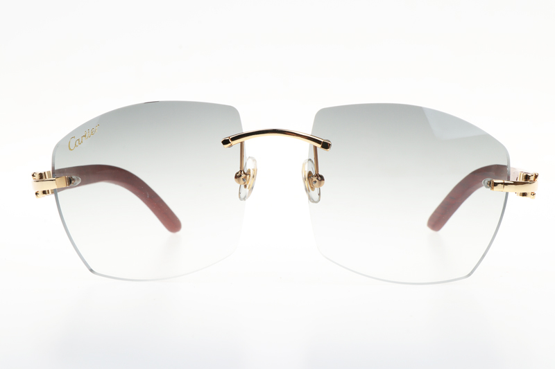 CT 4189706 Wood Sunglasses In Gold Gradient Grey