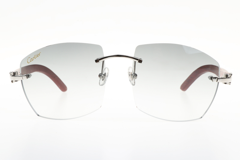CT 4189706 Wood Sunglasses In Silver Gradient Grey