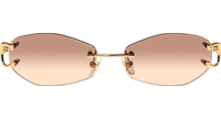CT 4193831 Sunglasses In Gold Gradient Brown
