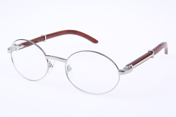 CT 51551348 Wood Eyeglasses in Silver