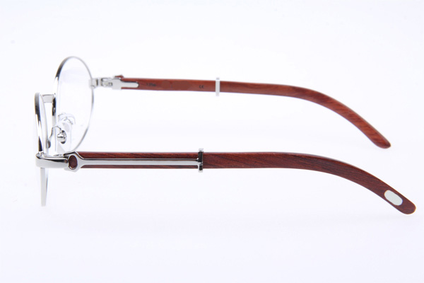 CT 51551348 Wood Eyeglasses in Silver